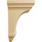 Ekena Millwork 3 1/2"W x 3 3/4"D x 6"H Mini Jefferson Wood Corbel, Alder CORW03X03X06JEAL - alternate 3